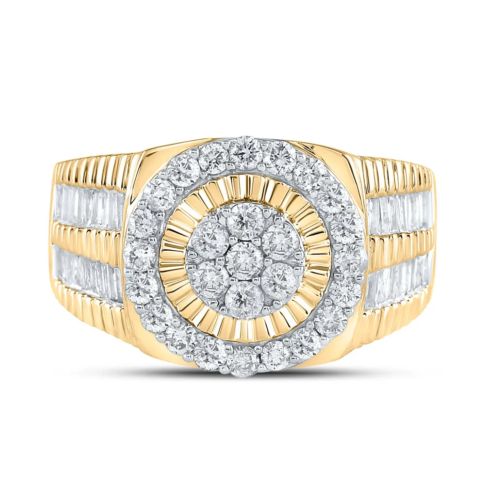 1 3/4CTW-DIA MENS RING
