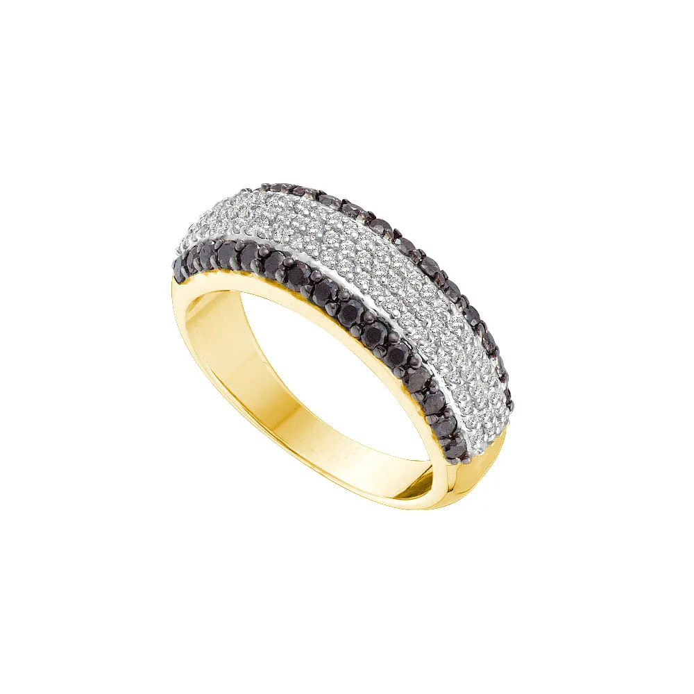 1 CTW-DIA BLACK DIAMOND BAND