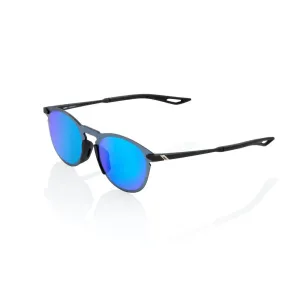 100% Legere Round - Soft Tact Black - Blue Mirror Lens