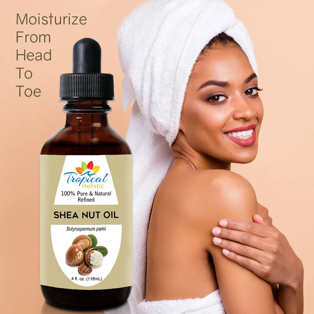 100% Pure Refined Organic Shea Nut Oil 4Oz
