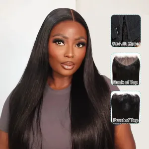 13x6 Replaceable Lace Frontal For Magic Lace Wig Silky Straight Pre-Everything Top