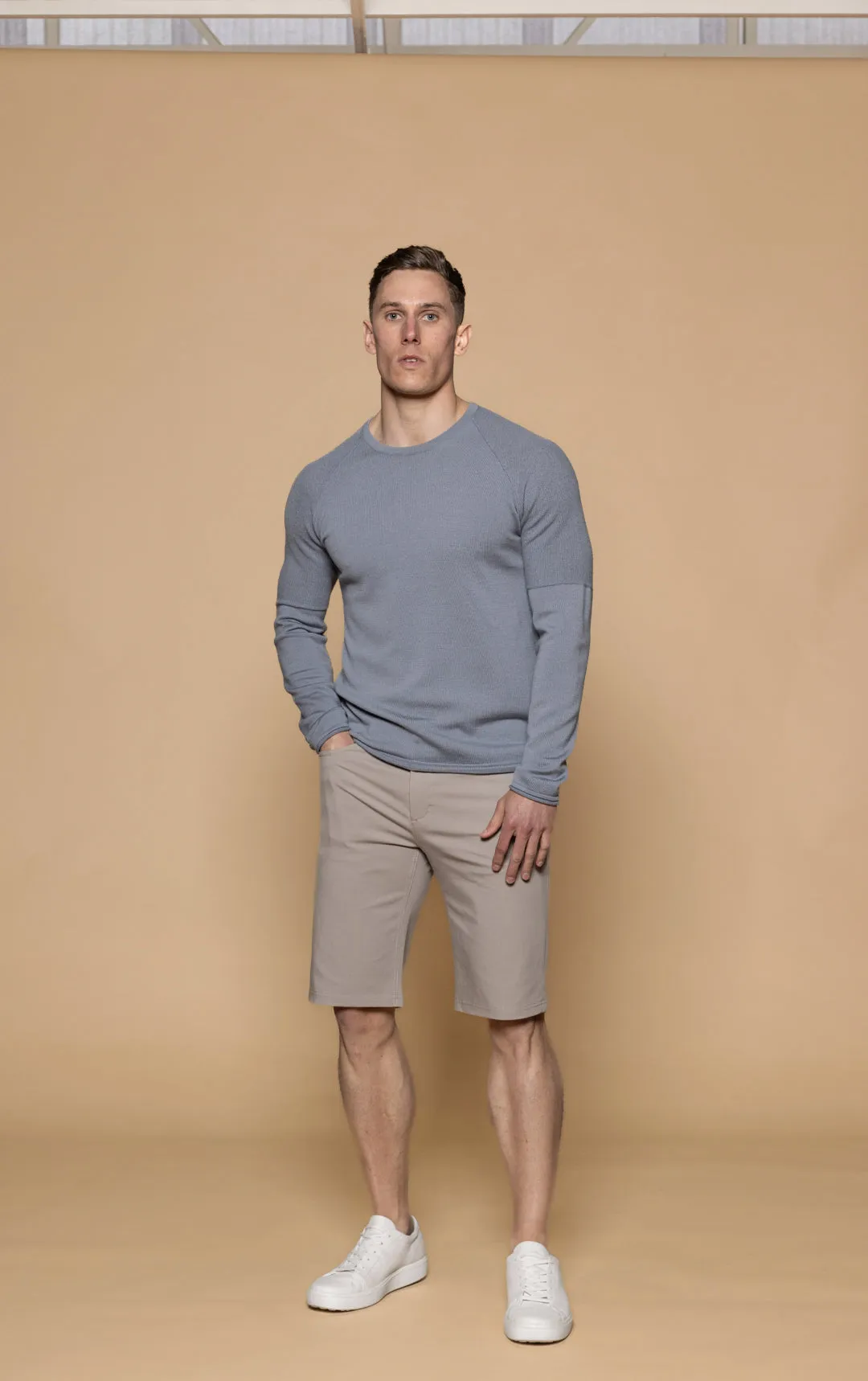 14 GAUGE MERINO LONG SLEEVE CREW - CLEARANCE