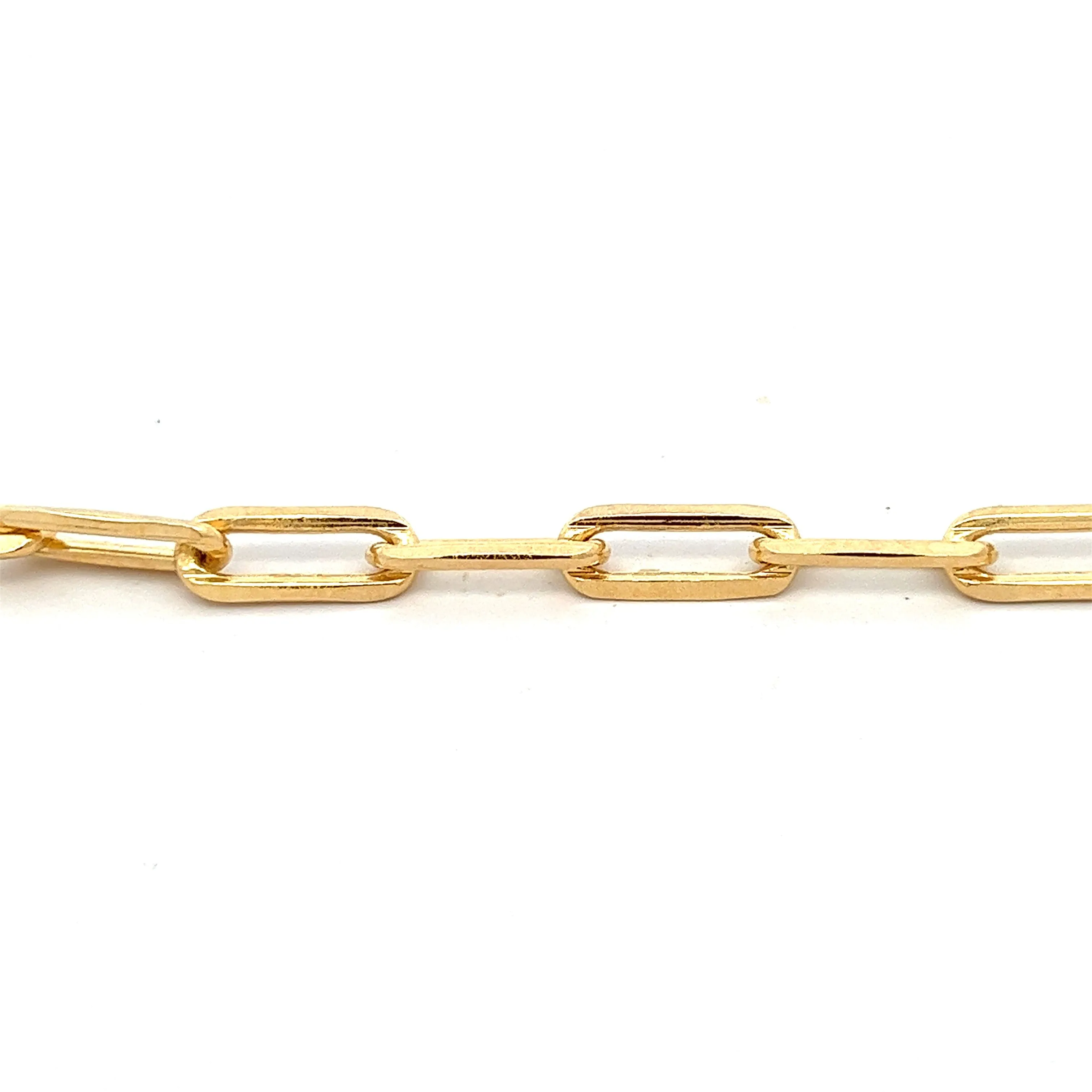 14K-gold-filled bold paperclip necklace - 18"