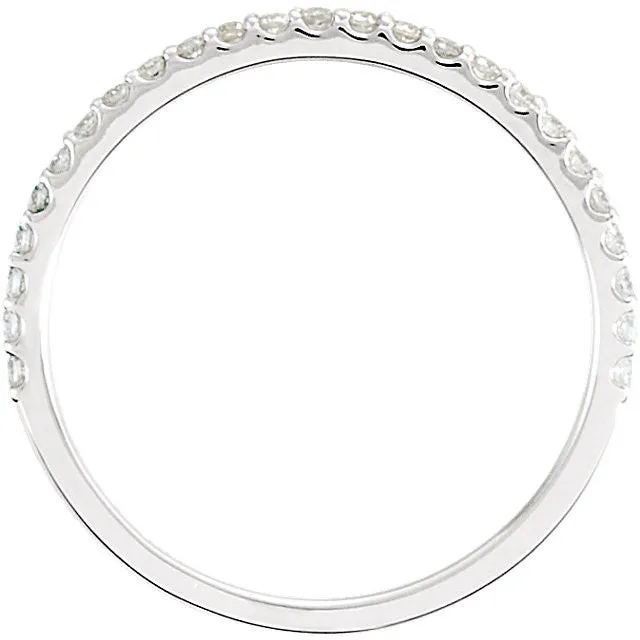 14K White Gold 1/4 CTW Diamond Anniversary Wedding Band