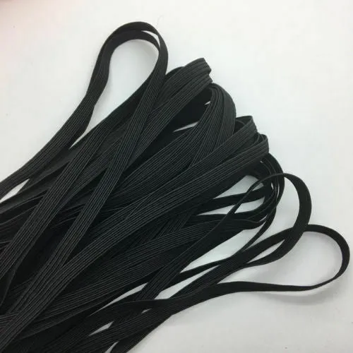 1/4" Elastic Black - 20 Yards