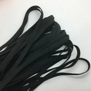 1/4" Elastic Black - 20 Yards