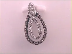1/5CTW-DIA CN FASHION BROWN PEAR PENDANT