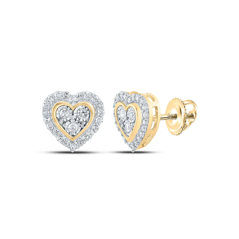 1/5CTW-DIA NK HEART EARRING