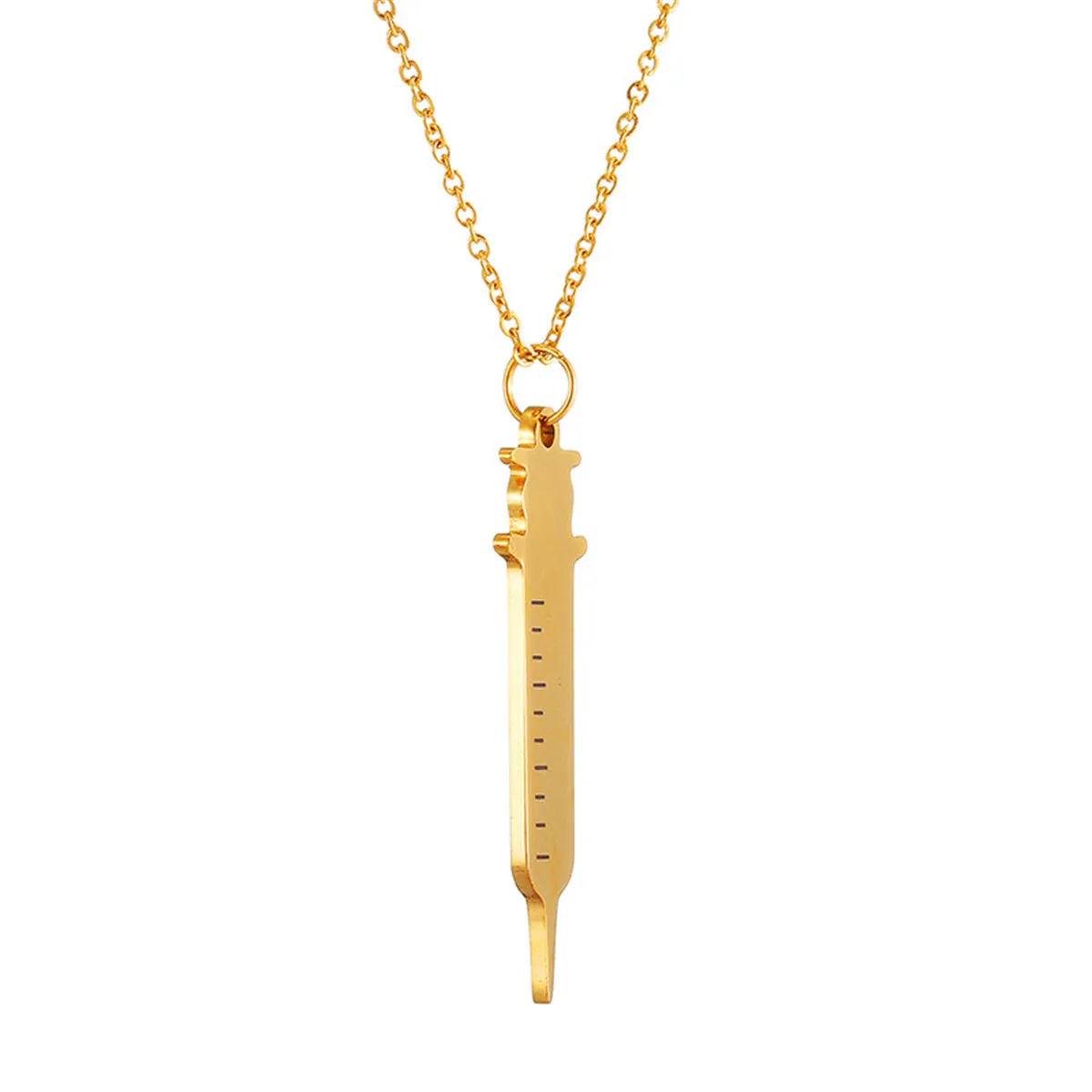 18K Gold-Plated Injector Pendant Necklace