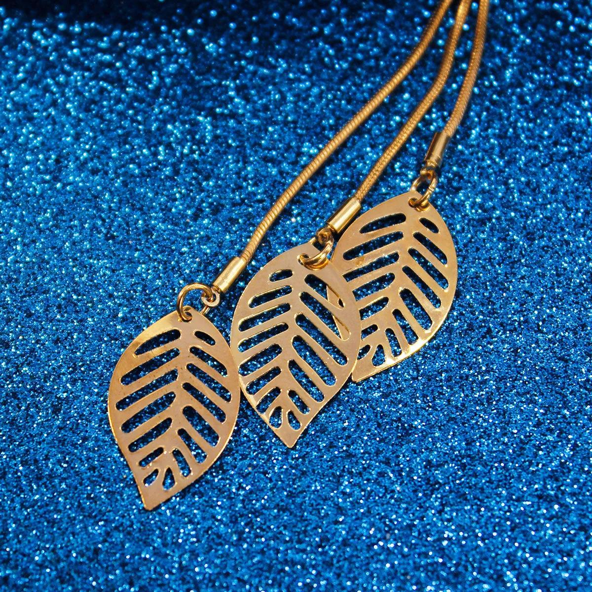 18K Gold-Plated Leaves Adjustable Bracelet