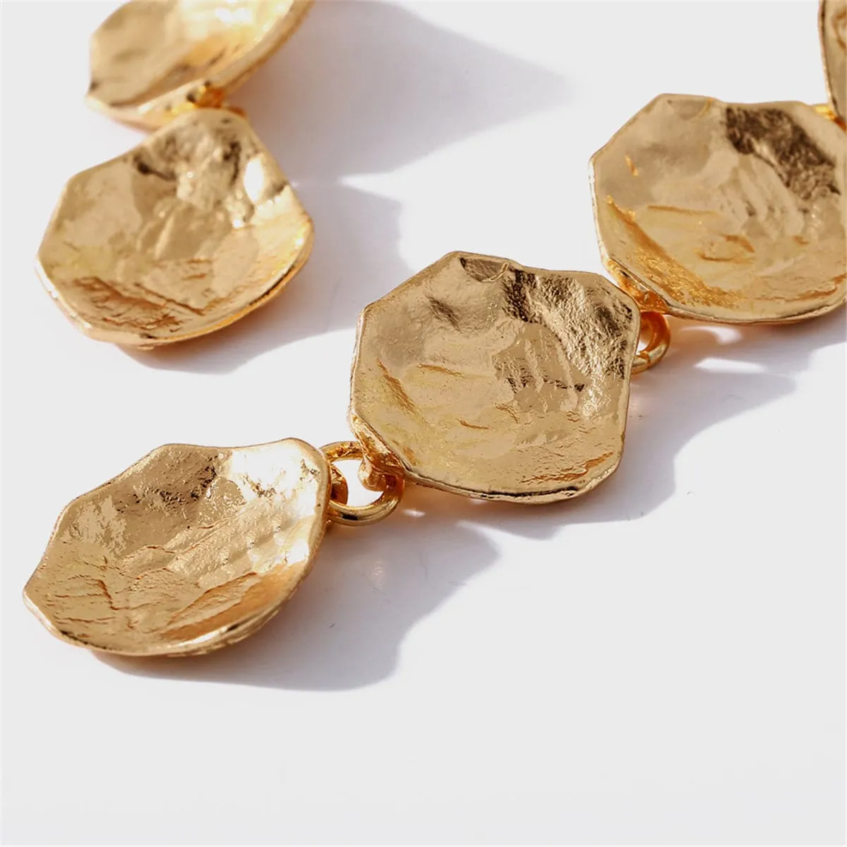 18K Gold-Plated Linking Sequin Drop Earring