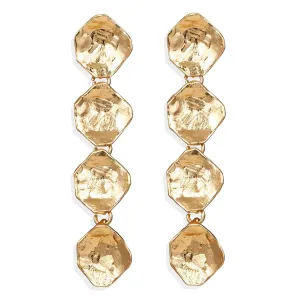 18K Gold-Plated Linking Sequin Drop Earring