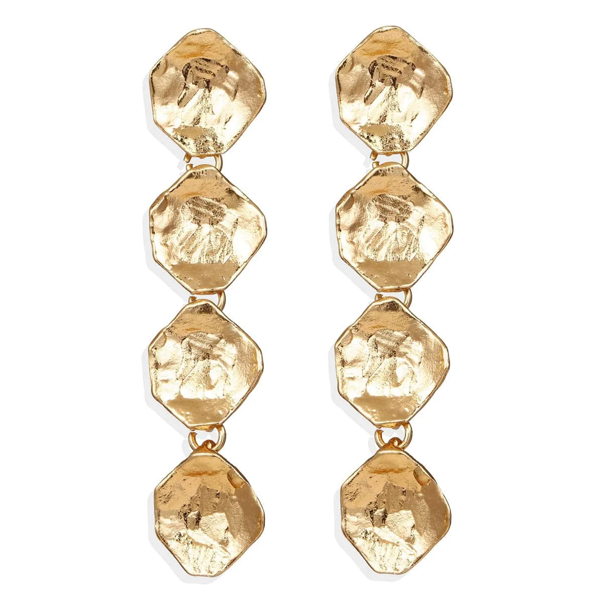 18K Gold-Plated Linking Sequin Drop Earring