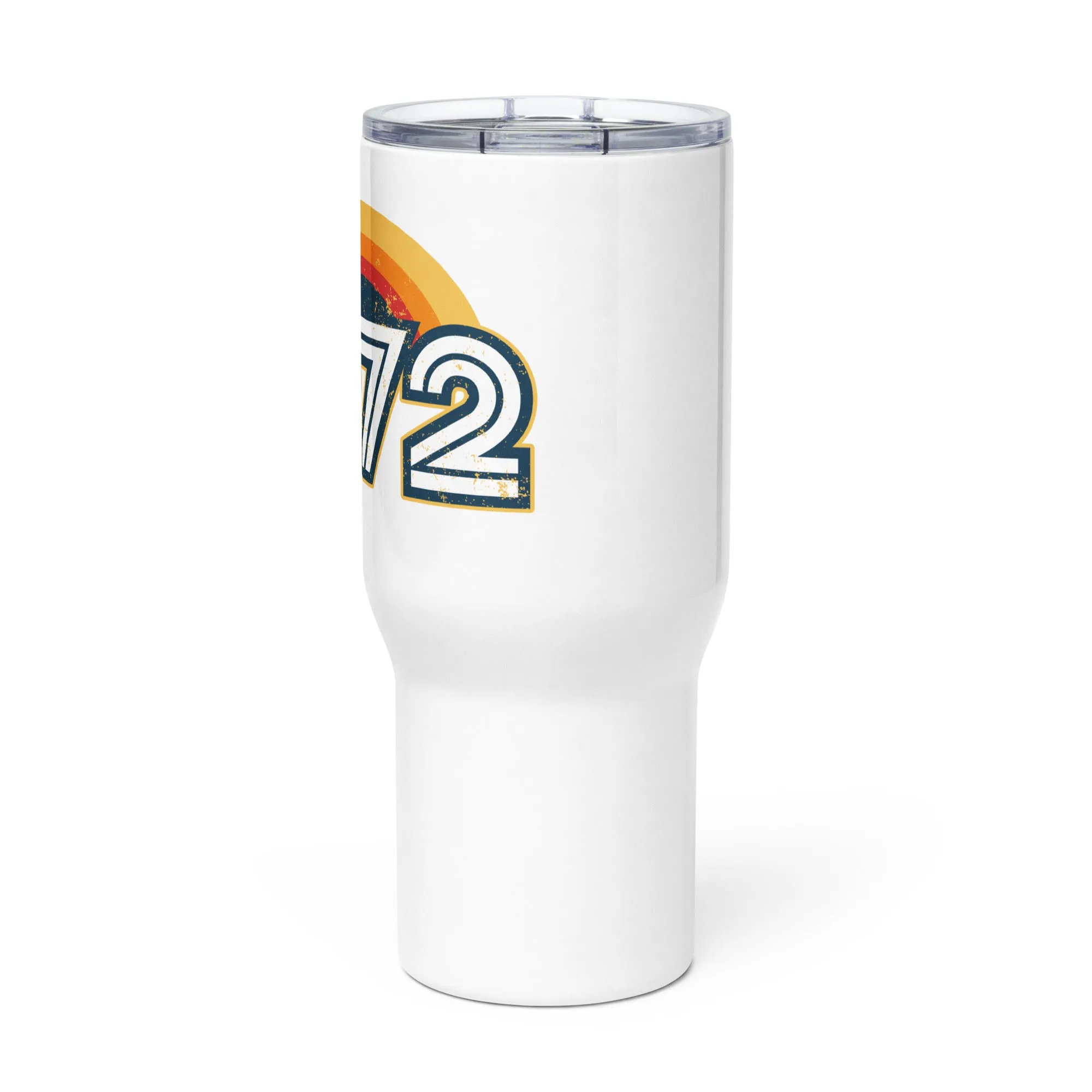 1972 Retro Sunset Travel mug with a handle