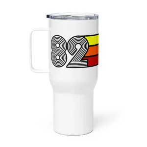 1982 Birthday Year Retro Travel mug with a handle