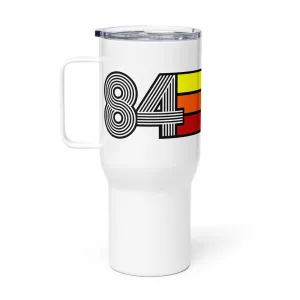 1984 Birthday Year Retro Travel mug with a handle