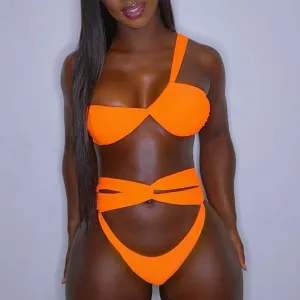 2 Pcs Bandage Bikini Swimsuit