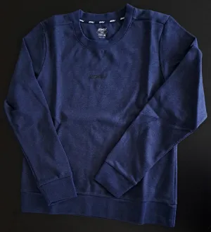 2XU Commute Crew Sweatshirt, Damen, Navy Marble/Black