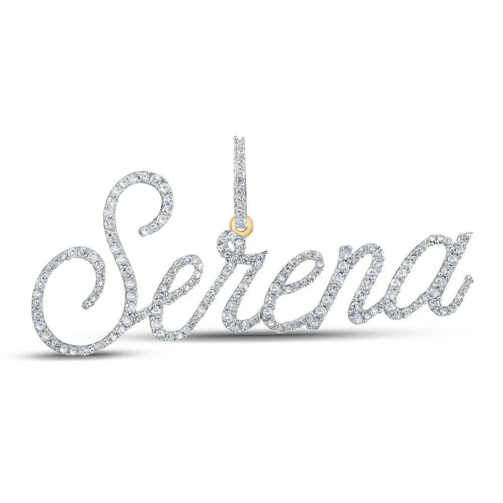 3/4CTW-DIA P1 "SERENA" INITIAL PENDANT