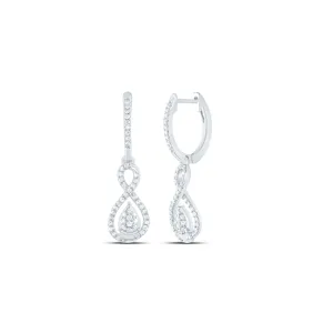 3/8 CT-DIAMOND CN DANGLING  EARRING