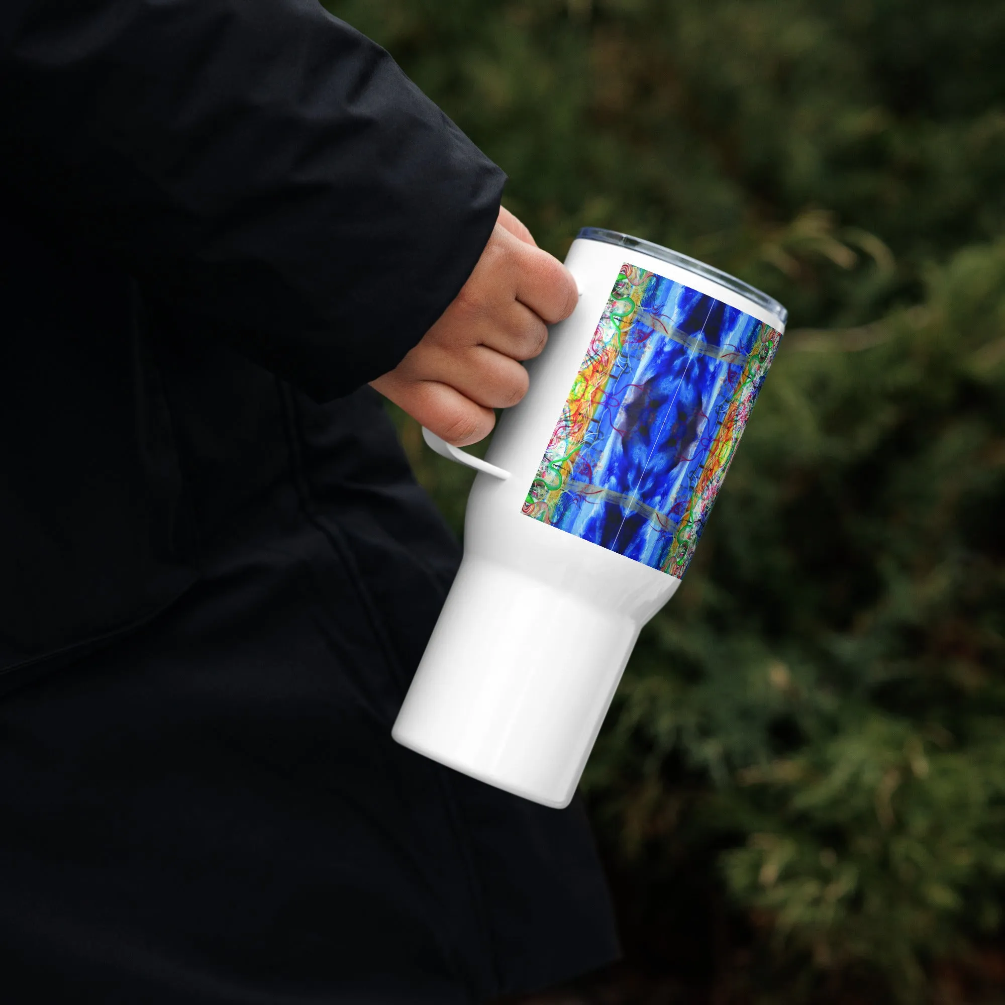 3rd Eye Travel mug with a handle