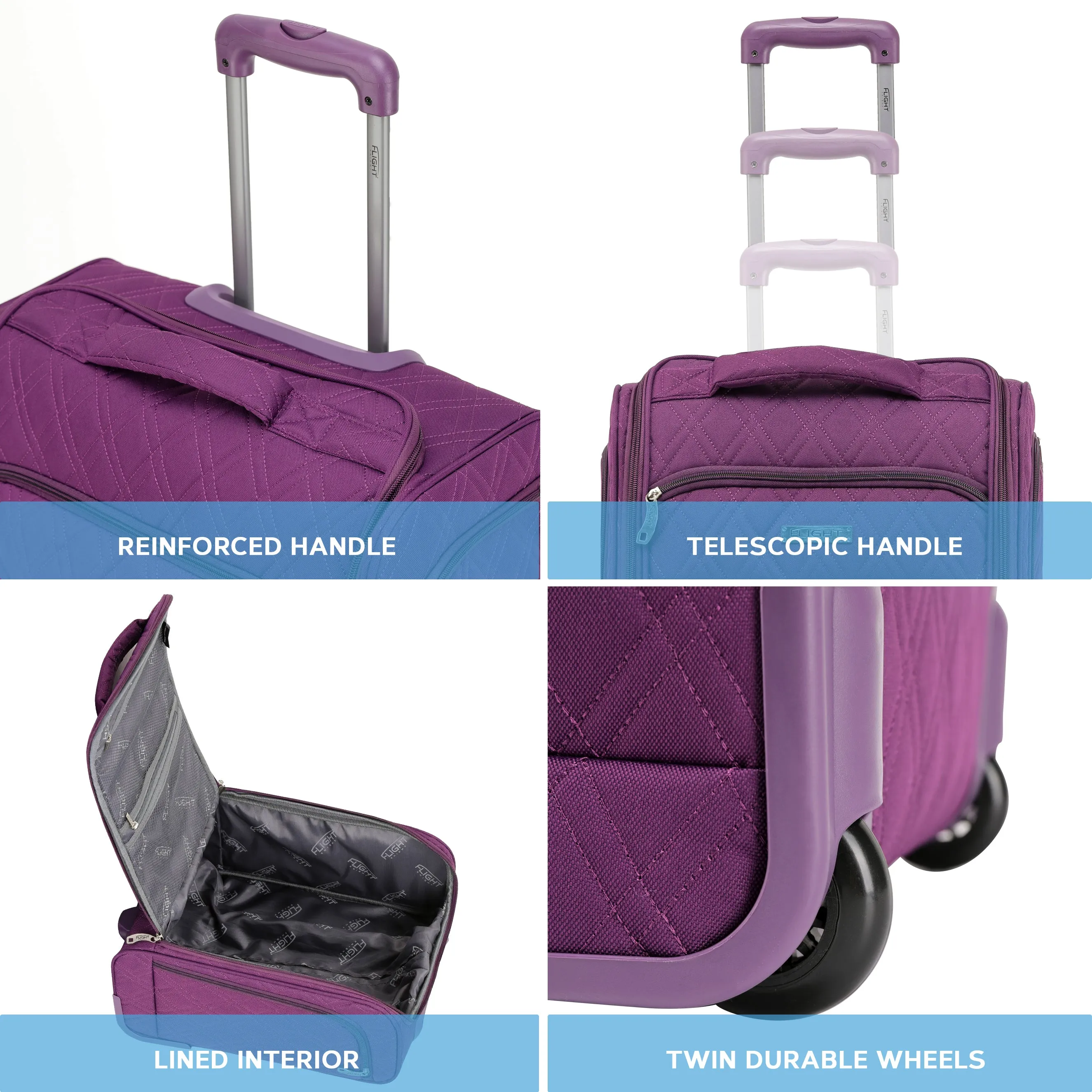 45x36x20cm easyJet Underseat Carry On Non Priority Hand Luggage Case - 2 Wheels