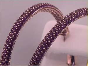 7.97CTW-DIA RUBY EARRINGS