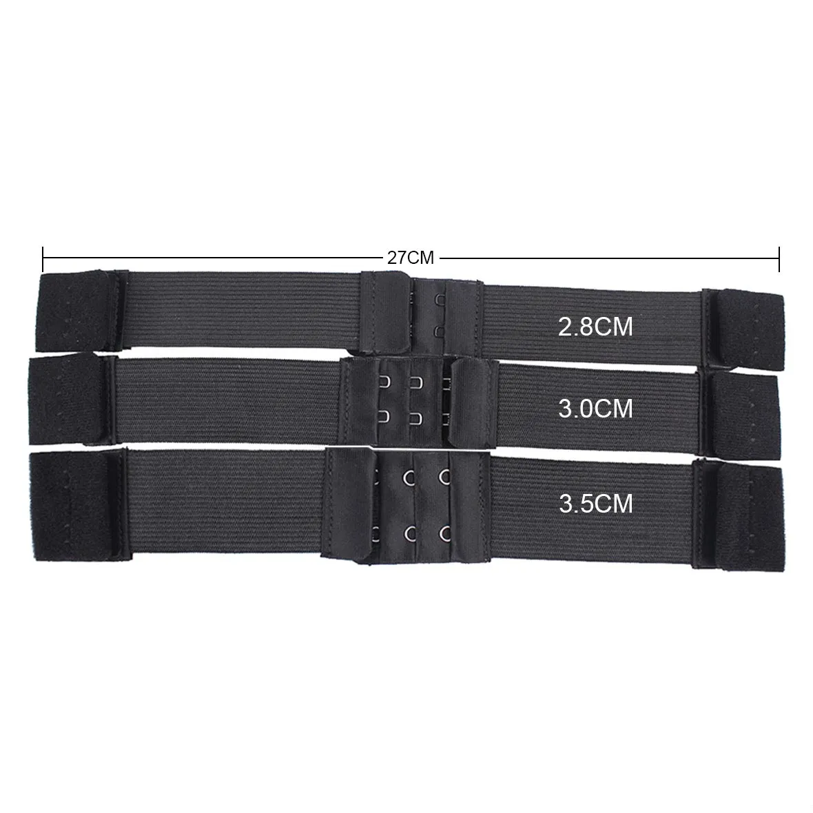 Adjustable Elastic Band for Wigs Making Straps with Hooks Black Elastic Wig Sewing Band to Hold Wigs Bra Making Sturdy