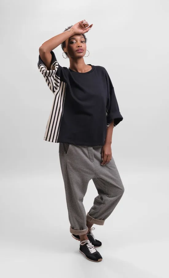 Alembika Urban Black/Stripes Panel Top