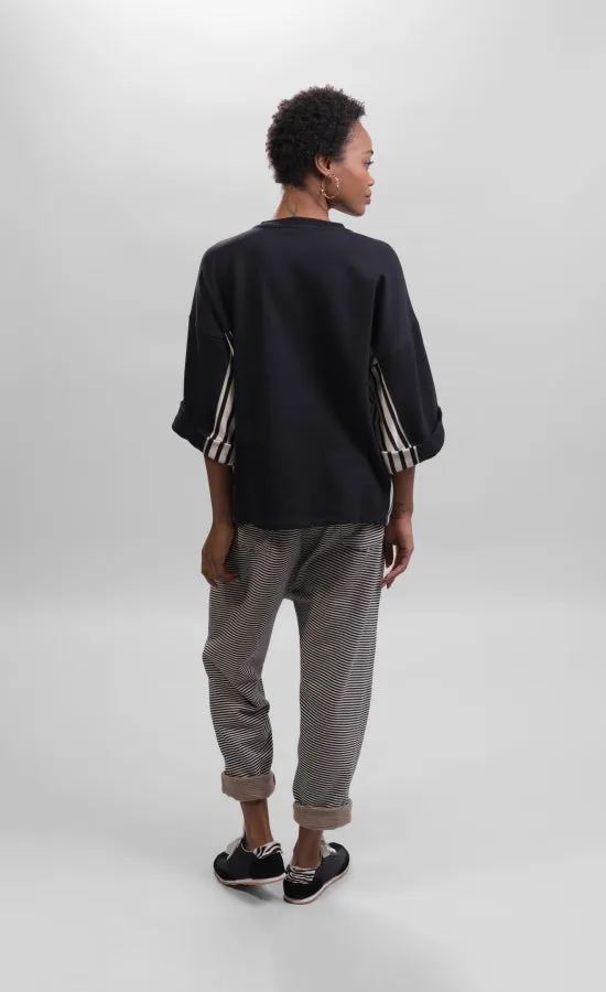 Alembika Urban Black/Stripes Panel Top