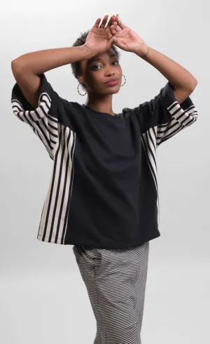 Alembika Urban Black/Stripes Panel Top