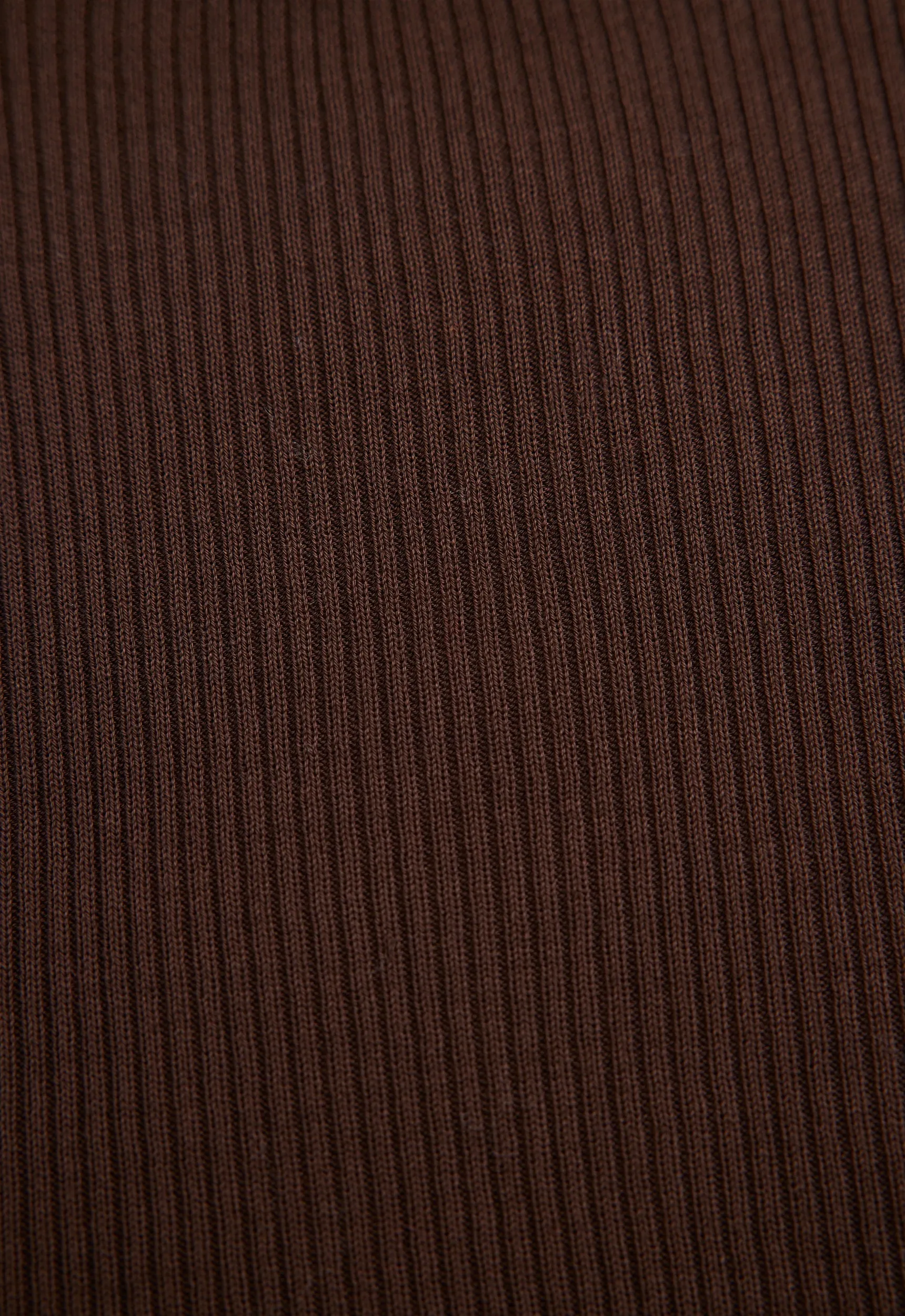 Alex Ribbed Cotton Sweater - Dark Bronzer