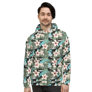 Aloha Tribe Camo Floral Unisex Hoodie