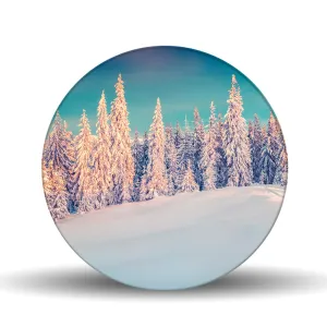 Alpine Beauty Glass Lazy Susan Table Spinner 17.75"