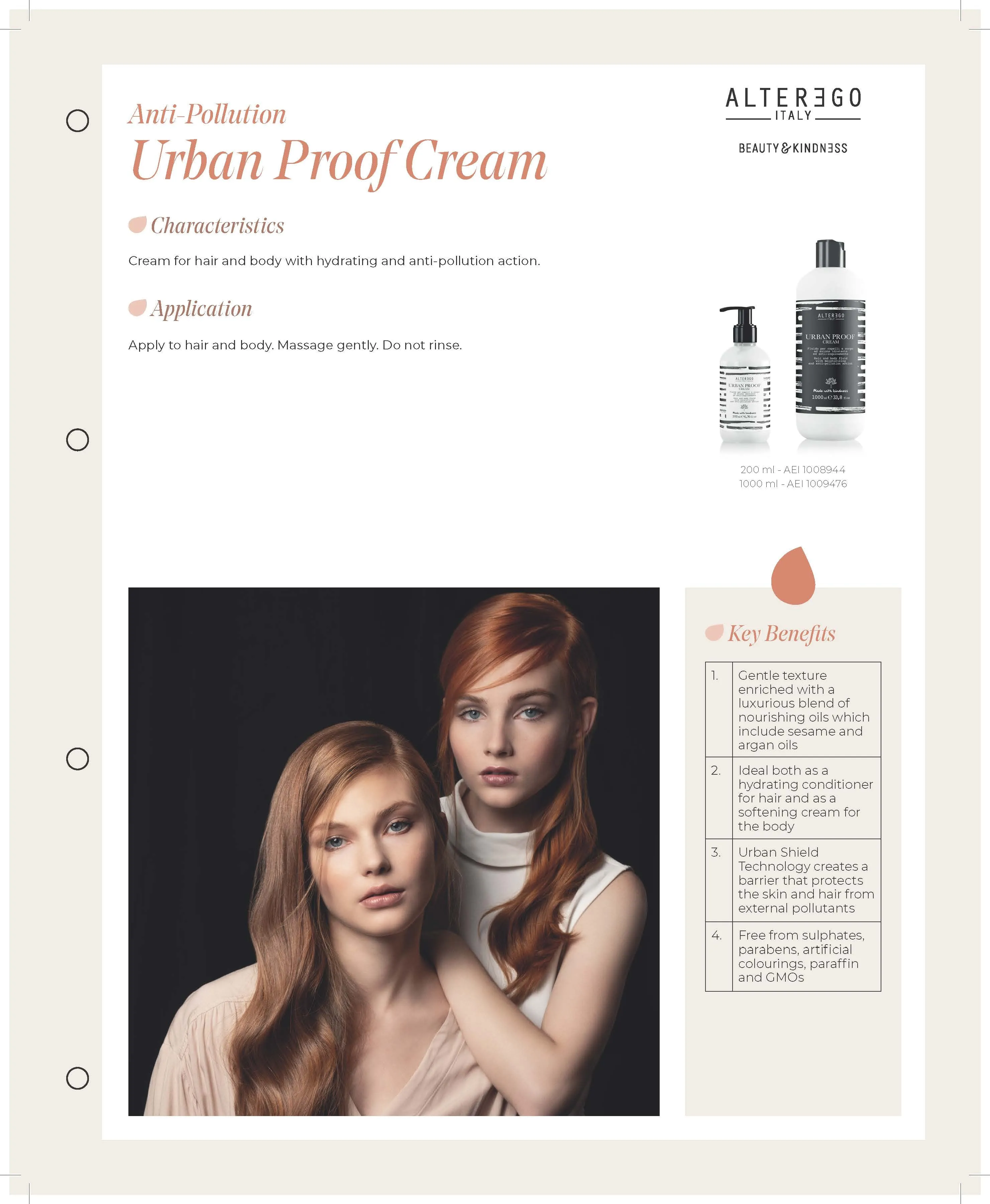 ALTER EGO ITALY  - Urban Proof Collection - Urban Proof Cream