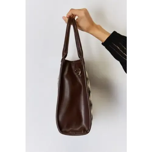 Argyle Leather Tote Bag