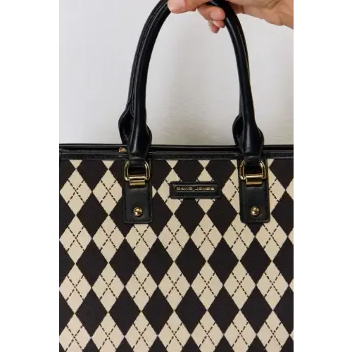 Argyle Leather Tote Bag