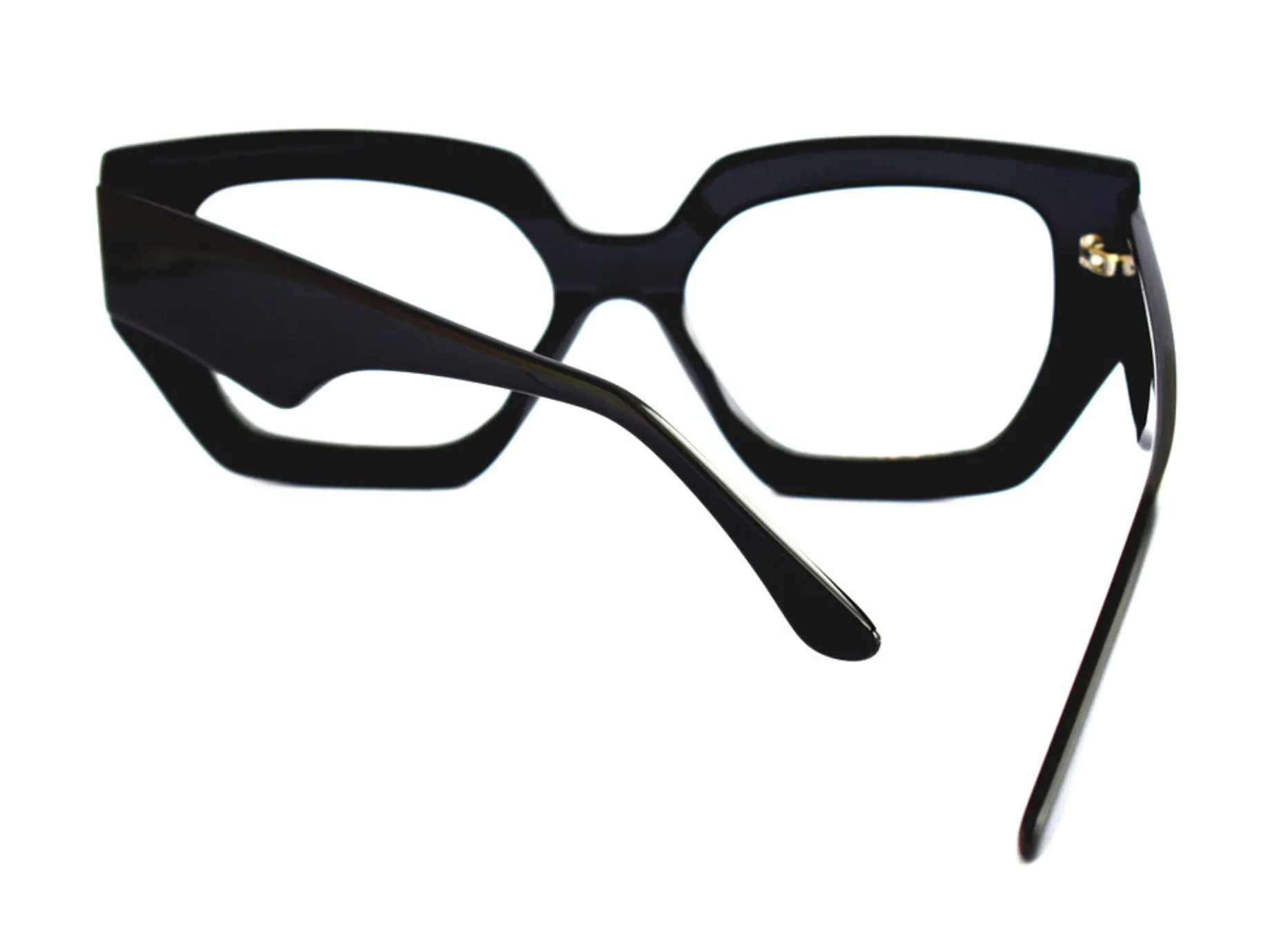 Armazón Angular Vintage Cat Eye Acetato Italiano Gafas Ópticas para Graduar Avery