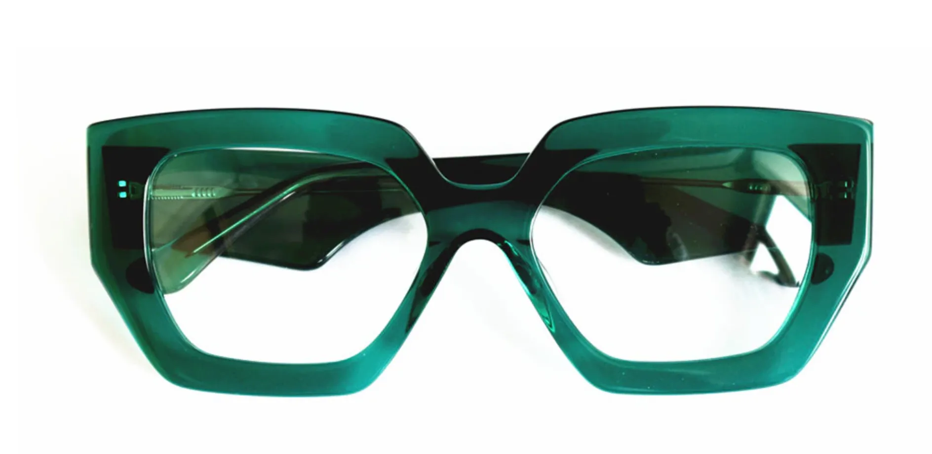 Armazón Angular Vintage Cat Eye Acetato Italiano Gafas Ópticas para Graduar Avery