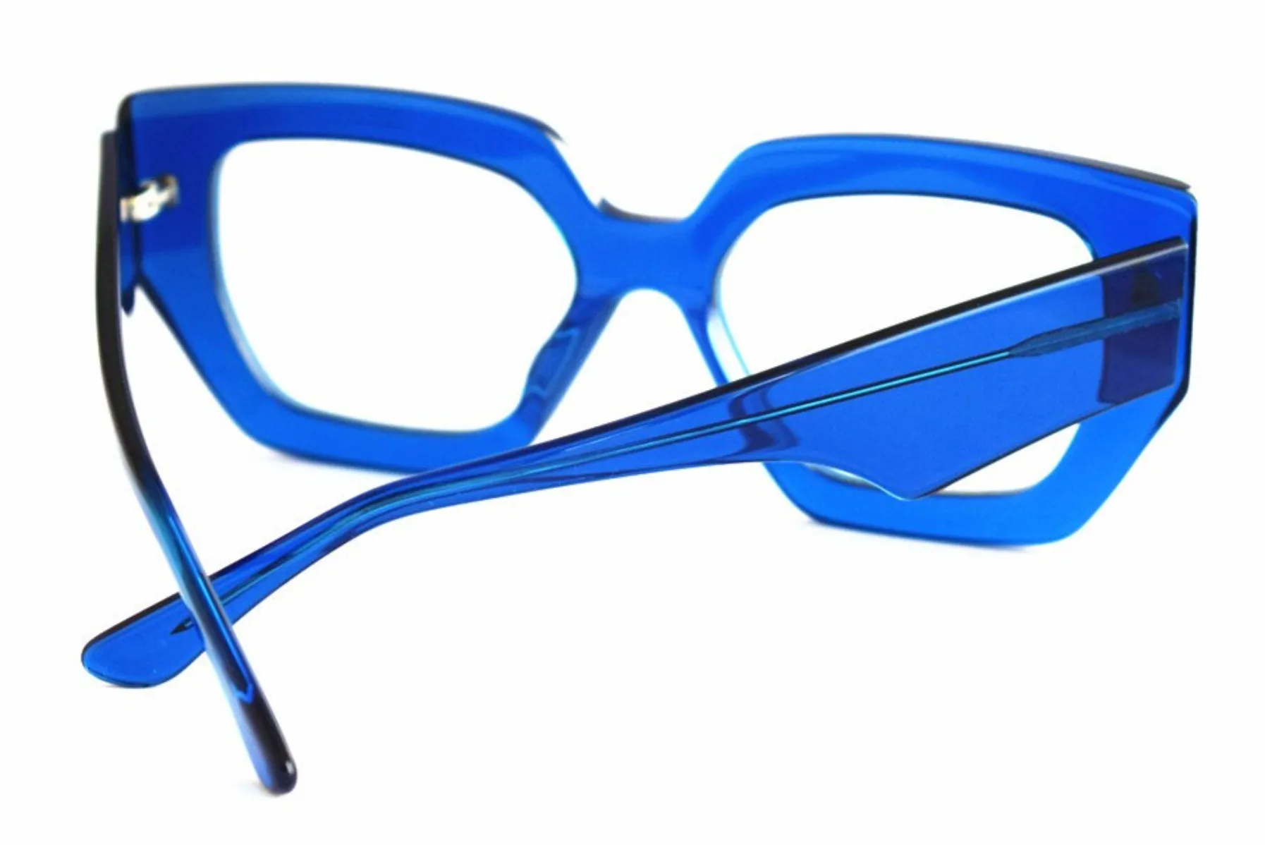 Armazón Angular Vintage Cat Eye Acetato Italiano Gafas Ópticas para Graduar Avery