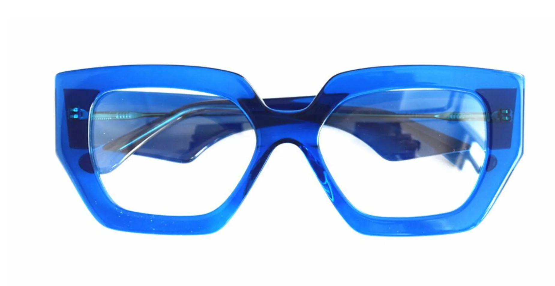 Armazón Angular Vintage Cat Eye Acetato Italiano Gafas Ópticas para Graduar Avery