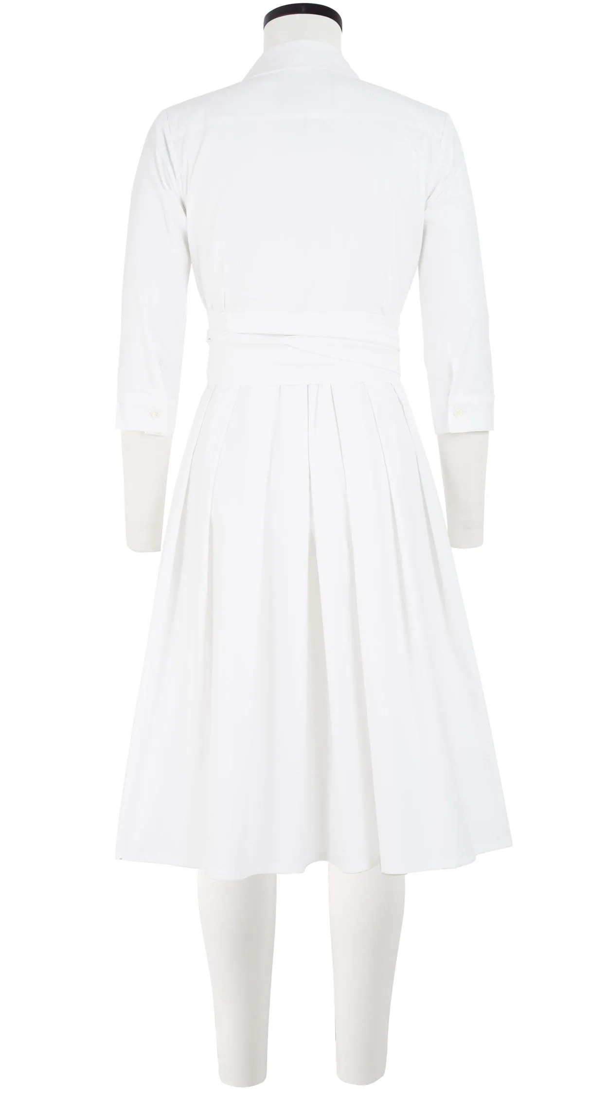 Audrey Dress #1 Shirt Collar 3/4 Sleeve Regular  2 Length Cotton Stretch (Solid)