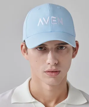 AVEN Bold Letter Logo Embroidered Ball Cap - Sky Blue
