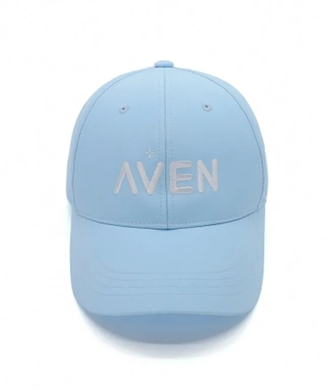 AVEN Bold Letter Logo Embroidered Ball Cap - Sky Blue