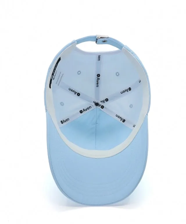 AVEN Bold Letter Logo Embroidered Ball Cap - Sky Blue