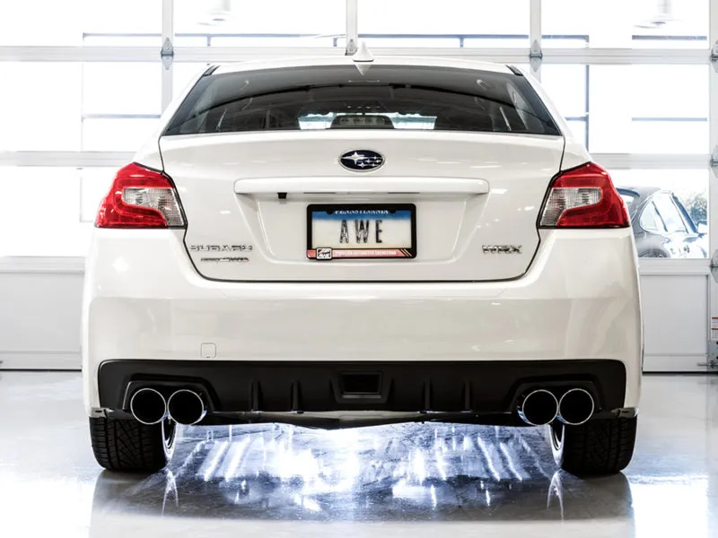 AWE Tuning 2015  Subaru WRX VA Sedan Touring Edition Exhaust - Chrome Silver Tips (102mm)
