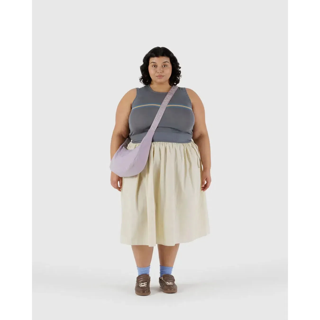 Baggu - Medium Nylon Crescent bag - Dusty Pink