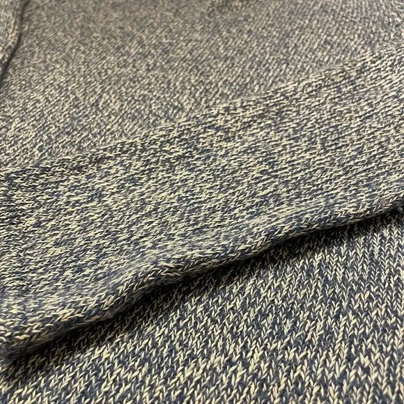 Baldwin Kansas City Cashmere Linen Pullover Long Sleeve Blue Sweater Size M