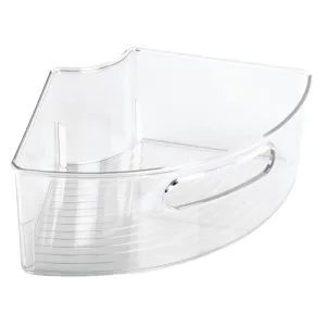 BANDEJA ORGANIZADORA TRIANGULAR PARA REFRIGERADOR (12.55"x7.5"x4") PLASTICO