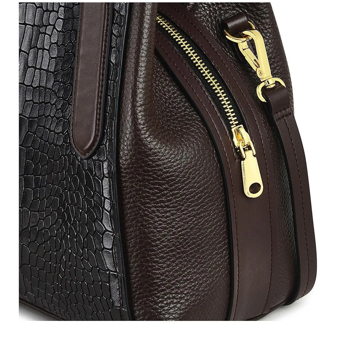 BAYLIS ROAD 2.0 - FAUX CROC - Medium Zip-Top Shoulder